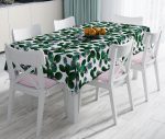 - realhomesMasa3198 - Realhomes  Kaktüs Desenli Watercolor Renkli Modern Leke Tutmaz Masa Örtüsü Realhomes