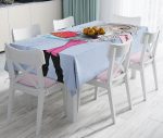 - realhomesMasa3277-1 - Realhomes  RealHomes Fashion Girl Özel Tasarım Dijital Baskılı Masa Örtüsü Realhomes