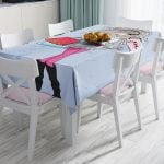 RealHomes Fashion Girl Özel Tasarım Dijital Baskılı Masa Örtüsü Realhomes