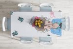 - realhomesMasa3293-1 - Realhomes  Özel Tasarım Smile Take Up Desenli Dekoratif Leke Tutmaz Masa Örtüsü Realhomes