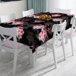 Etnik Geometrik Desenli Özel Tasarım Leke Tutmaz Masa Örtüsü Realhomes