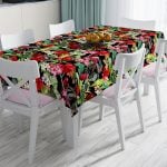 RealHomes Mozaik Desenli Özel Tasarım Leke Tutmaz Masa Örtüsü Realhomes