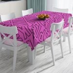 Balerin Kız Çizimli Dijital Baskılı 3D Dekoratif Leke Tutmaz Masa Örtüsü Realhomes