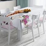 Açık Pempe Pink Yazılı Modern Dekoratif Leke Tutmaz Masa Örtüsü Realhomes