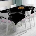 Pembe Renklerin Uyumu Modern Tasarımlı Dekoratif Leke Tutmaz Masa Örtüsü Realhomes