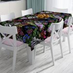 RealHomes Özel Tasarım Dijital Baskılı Leke Tutmaz Masa Örtüsü Realhomes