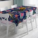 RealHomes Özel Tasarım Dijital Baskılı Leke Tutmaz Masa Örtüsü Realhomes