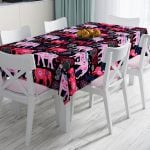 RealHomes Özel Tasarım Dijital Baskılı Leke Tutmaz Masa Örtüsü Realhomes