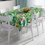 RealHomes Özel Tasarım Dijital Baskılı Leke Tutmaz Masa Örtüsü Realhomes