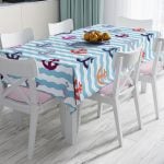 RealHomes Özel Tasarım Dijital Baskılı Leke Tutmaz Masa Örtüsü Realhomes