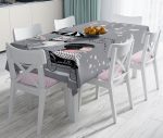 - realhomesMasa713 - Realhomes Fashion Girl Dijital Baskılı Modern Leke Tutmaz Masa Örtüsü Realhomes
