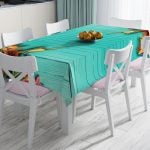 Fashion Girl Dijital Baskılı Modern Leke Tutmaz Masa Örtüsü Realhomes