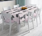 - realhomesMasa903 - Realhomes  Flamingo Temalı Dijital Baskılı Leke Tutmaz Masa Örtüsü Realhomes