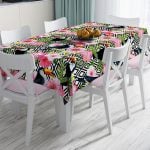 Real Homes Dijital Baskılı Dekoratif Leke Tutmaz Masa Örtüsü Realhomes