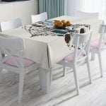 RealHomes Özel Tasarım Dijital Baskılı Leke Tutmaz Masa Örtüsü Realhomes