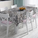 RealHomes Özel Tasarım Dijital Baskılı Leke Tutmaz Masa Örtüsü Realhomes