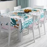 RealHomes Özel Tasarım Dijital Baskılı Leke Tutmaz Masa Örtüsü Realhomes