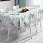RealHomes Özel Tasarım Dijital Baskılı Leke Tutmaz Masa Örtüsü Realhomes