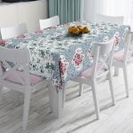 RealHomes Özel Tasarım Dijital Baskılı Leke Tutmaz Masa Örtüsü Realhomes