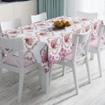 RealHomes Özel Tasarım Dijital Baskılı Leke Tutmaz Masa Örtüsü Realhomes