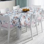 RealHomes Özel Tasarım Dijital Baskılı Leke Tutmaz Masa Örtüsü Realhomes