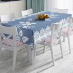 RealHomes Özel Tasarım Dijital Baskılı Leke Tutmaz Masa Örtüsü Realhomes