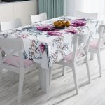 RealHomes Özel Tasarım Dijital Baskılı Leke Tutmaz Masa Örtüsü Realhomes