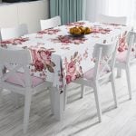 RealHomes Özel Tasarım Dijital Baskılı Leke Tutmaz Masa Örtüsü Realhomes