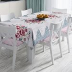 RealHomes Özel Tasarım Dijital Baskılı Leke Tutmaz Masa Örtüsü Realhomes