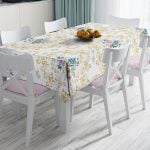 RealHomes Özel Tasarım Dijital Baskılı Leke Tutmaz Masa Örtüsü Realhomes