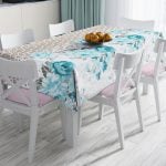 RealHomes Özel Tasarım Dijital Baskılı Dertsiz Masa Örtüsü Realhomes
