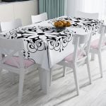 RealHomes Özel Tasarım Dijital Baskılı Leke Tutmaz Masa Örtüsü Realhomes