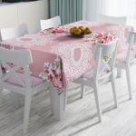 RealHomes Özel Tasarım Dijital Baskılı Leke Tutmaz Masa Örtüsü Realhomes