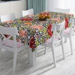 RealHomes Özel Tasarım Dijital Baskılı Leke Tutmaz Masa Örtüsü Realhomes