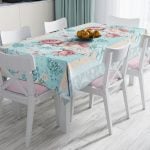 RealHomes Özel Tasarım Dijital Baskılı Leke Tutmaz Masa Örtüsü Realhomes