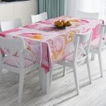 RealHomes Özel Tasarım Dijital Baskılı Leke Tutmaz Masa Örtüsü Realhomes