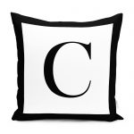 RealHomes Siyah Beyaz Z Harfli Yastık Kırlent Kılıfı Realhomes