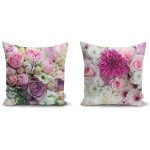 Renkli Dekoratif 2'li Yastık Kırlent Kılıf Seti Realhomes
