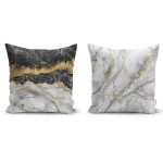 Renkli Serceler 3'lü Yastık Kırlent Kılıf Seti Realhomes