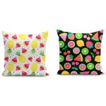 Çapa Desenli Dekoratif 2'li Yastık Kırlent Kılıf Seti Realhomes