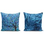 Renkli Ananas 2'li Yastık Kırlent Kılıf Seti Realhomes