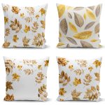 Dekoratif Kilim Desenli 4'lü Yastık Kırlent Kılıf Seti Realhomes