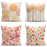 Dekoratif Manzara 4'lü Yastık Kırlent Kılıf Seti Realhomes