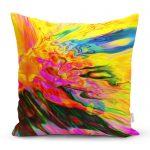 - realhomescomtr-K3611 - Realhomes Realhomes Multi Renkler Dijital Baskılı Modern Yastık Kırlent Kılıfı Realhomes