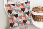 - realhomescomtr-K3631-1 - Realhomes  Realhomes Renkli Kalpler Dijital Baskılı Yastık Kırlent Kılıfı Realhomes