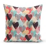 - realhomescomtr-K3631 - Realhomes  Realhomes Renkli Kalpler Dijital Baskılı Yastık Kırlent Kılıfı Realhomes