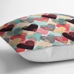 - realhomescomtr-K3631-2 - Realhomes  Realhomes Renkli Kalpler Dijital Baskılı Yastık Kırlent Kılıfı Realhomes