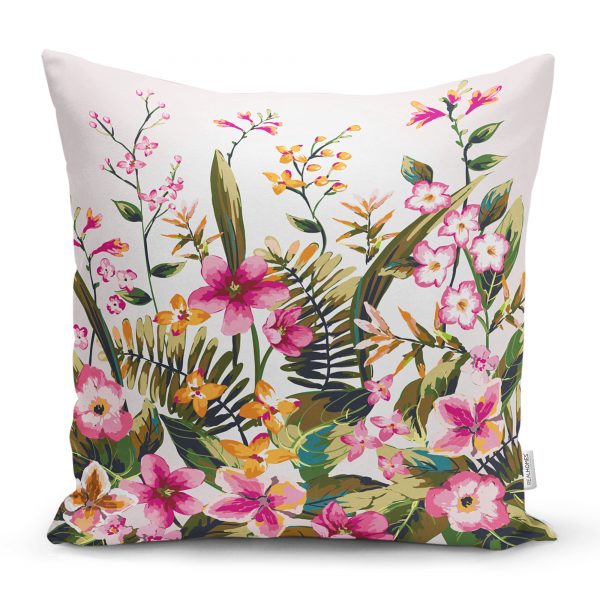 Realhomes Kuru Kafa Motifli Dijtal Baskılı Modern Yastık Kırlent Kılıfı Realhomes