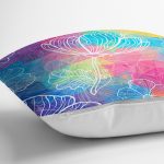 - realhomescomtr-K3640-2 - Realhomes Realhomes Renkli Butterfly Özel Tasarım Dijtal Baskılı Modern Yastık Kırlent Kılıfı Realhomes