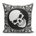 - realhomescomtr-K3642 - Realhomes  Realhomes Kuru Kafa Motifli Dijtal Baskılı Modern Yastık Kırlent Kılıfı Realhomes